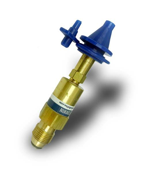 Air Products Threaded Push Valve Inflator for Foil Balloons